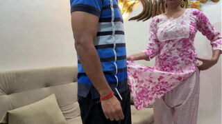 Indian House Wife First Time Anal Sex with Tailor Master Hindi Clear Audio Video