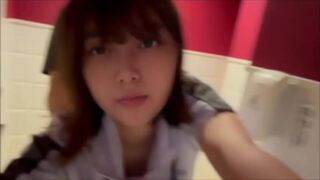 Japanese Petite Girl Doggystyle Fucking Tight Ass By Boyfriend In Toilet Video