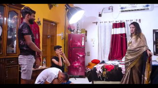 Mature Indian Big Boobs Bhabi In Real Threesome Sex With Friends Video